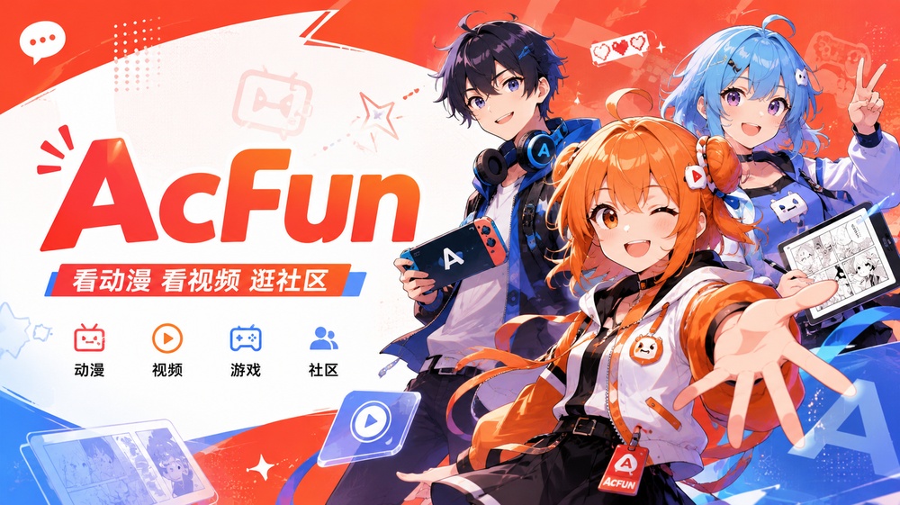 Acfun A站动漫视频社区横幅